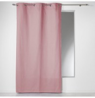 Rideau à oeillets 100% coton - 140 x 280 cm - panama - uni dragée