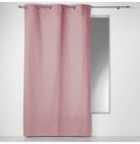 Rideau à oeillets 100% coton - 140 x 280 cm - panama - uni dragée