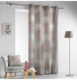 Rideau à oeillets - 140 x 280 cm - polyester - energie - taupe
