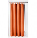 Rideau à passants - 140 x 260 cm - polyester - essentiel - brique