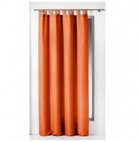 Rideau à passants - 140 x 260 cm - polyester - essentiel - brique