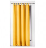 Rideau à passants - 140 x 260 cm - polyester - essentiel - jaune