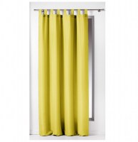 Rideau à passants - 140 x 260 cm - polyester - essentiel - tileul