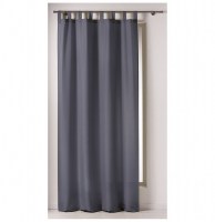 Rideau à passants - 140 x 260 cm - polyester - punchy - acier