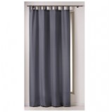 Rideau à passants - 140 x 260 cm - polyester - punchy - acier