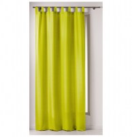 Rideau à passants - 140 x 260 cm - polyester - punchy - anis