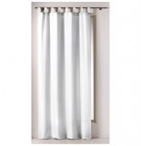 Rideau à passants - 140 x 260 cm - polyester - punchy - blanc
