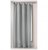 Rideau à passants - 140 x 260 cm - polyester - punchy - perle