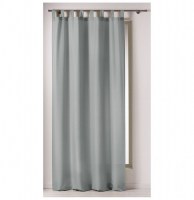 Rideau à passants - 140 x 260 cm - polyester - punchy - perle