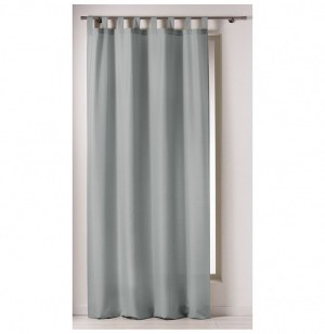 Rideau à passants - 140 x 260 cm - polyester - punchy - perle