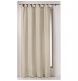 Rideau à passants - 140 x 260 cm - polyester - punchy - sable