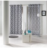 Voilage à oeillets - 140 x 240 cm - ikati - blanc