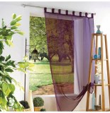 Voilage à passants - 140 x 240 cm - aubergine