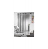 Voilage à oeillets - 140 x 260 cm - taffetas - gris