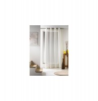 Voilage à oeillets tissé - 140 x 240 cm - naturel - zahia 1