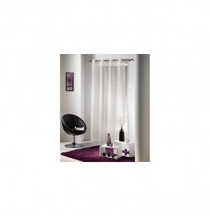 Voilage à oeillets tissé - 140 x 240 cm - naturel - java 4 naturel