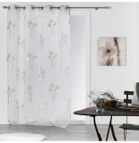 Voilage à oeillets - 140 x 240 cm - bianca - argent