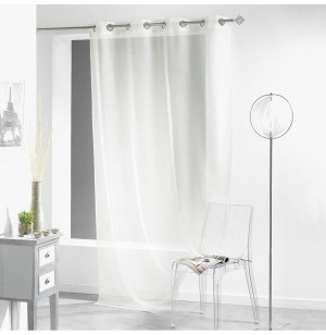 Voilage à oeillets - 140 x 260 cm - lissea - naturel