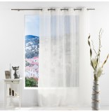 Voilage à oeillets - 140 x 260 cm - salina - naturel