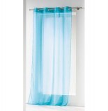 Voilage à oeillets - 140 x 240 cm - bleu