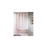 Voilage à oeillets brodé - 140 x 240 cm - palmy - rose dragée