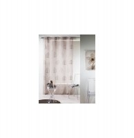 Voilage à oeillets brodé - 140 x 240 cm - palmy - taupe