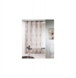 Voilage à oeillets brodé - 140 x 240 cm - palmy - taupe