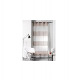 Voilage à oeillets - 140 x 240 cm - organza - xena - taupe