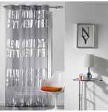 Voilage à oeillets - 140 x 240 cm - new york - gris
