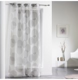 Voilage à oeillets - 140 x 240 cm - reflecto - taupe