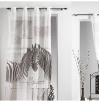 Voilage à oeillets - 140 x 260 cm -zébrine