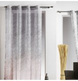 Voilage à oeillets - 140 x 260 cm - kalehi - gris