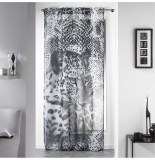Voilage à oeillets - 140 x 260 cm - léopard