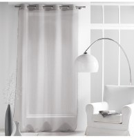 Voilage à oeillets - 140 x 240 cm - paloma - perle