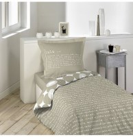 Parure de lit 140 x 200 cm - lulu castagnette - word