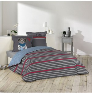 Parure de lit 3 pièces - 200 x 200 cm - lulu castagnette - boy