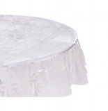 Nappe cristal ronde - d 140 cm - pvc- floralie
