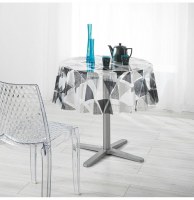 Nappe cristal ronde - d 140 cm - pvc- pyramide