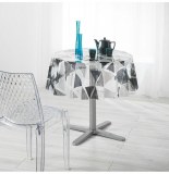 Nappe cristal ronde - d 140 cm - pvc- pyramide