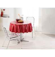 Nappe cristal ronde - d 140 cm - pvc - transparent