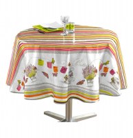 Nappe ronde - d 160 cm - pvc - guinguette