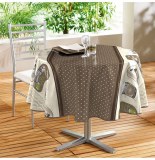 Nappe ronde - d 160 cm - pvc - réclame - choco