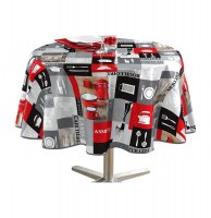 Nappe ronde - d 160 cm - pvc - gastronome