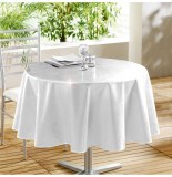 Nappe ronde - d 160 cm - laqué - blanc