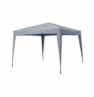 Tonnelle "easy up" - polyester - 300 x 300 x 260 cm - gris
