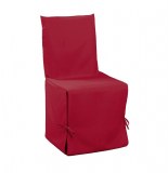 Housse de chaise à nouettes - 50 x 50 x 50 cm - essentiel - rouge