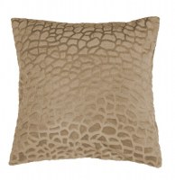 Housse de coussin - 40 x 40 cm - imitation fourrure - tanzania - sable