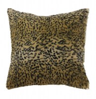 Housse de coussin - 40 x 40 cm - imitation fourrure - bengali