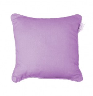 Housse de coussin 100% coton - 40 x 40 cm - panama - lilas