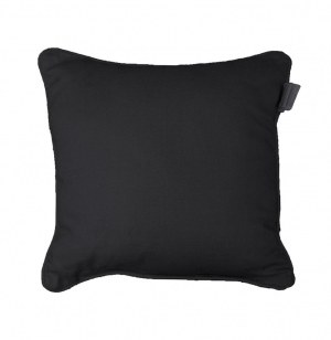 Housse de coussin 100% coton - 40 x 40 cm - panama - noir